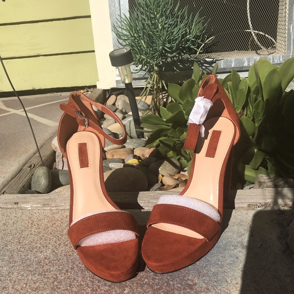 New Mocha open toe chunky heel 8 last - Picture 4 of 8